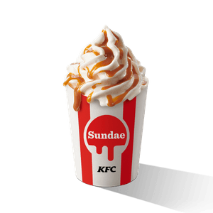 Înghețată Sundae cu topping de caramel