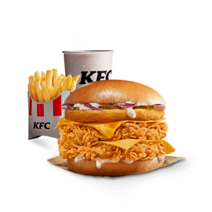Meniu Dublu Star Burger Picant